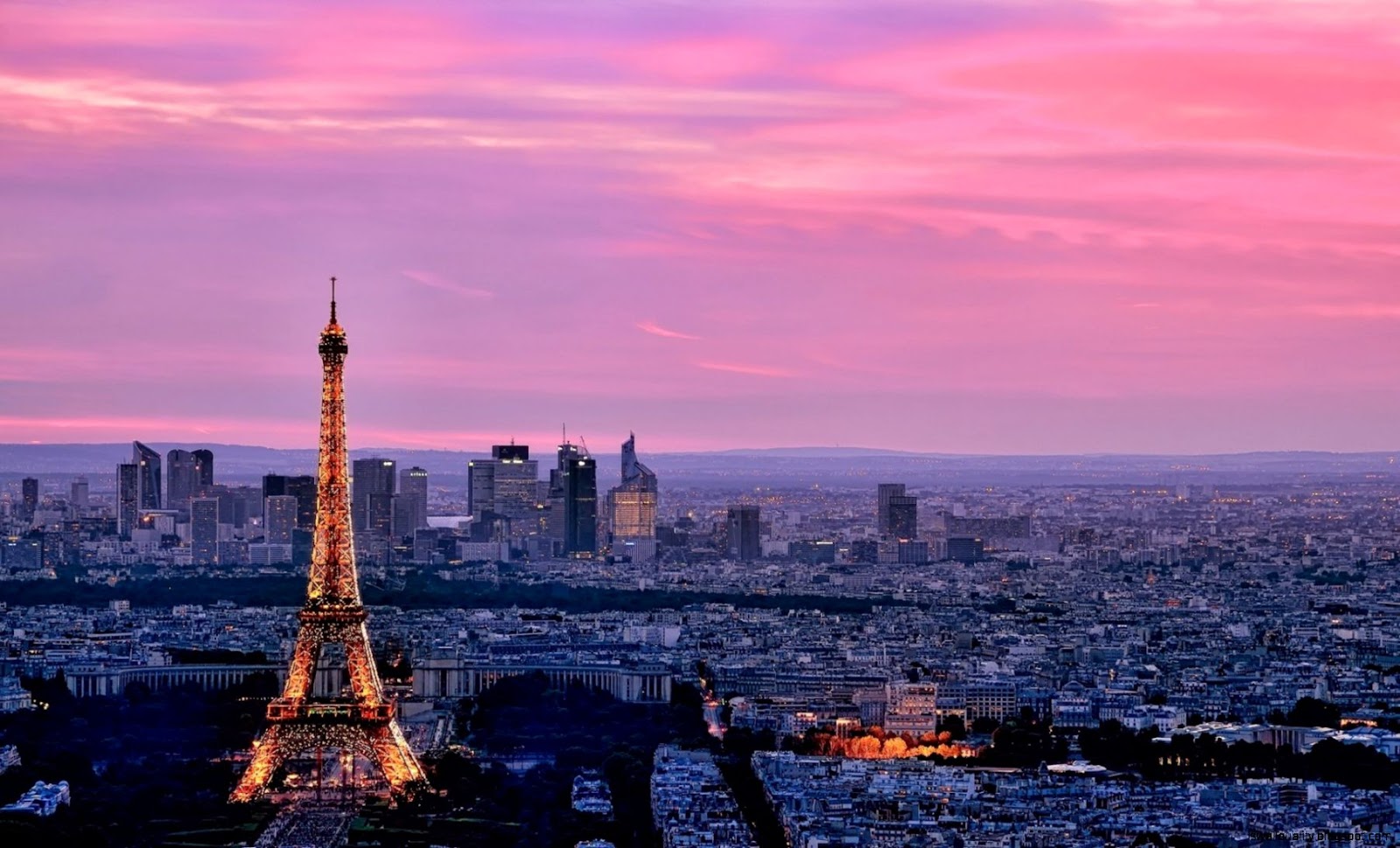 Pink Paris Wallpaper
