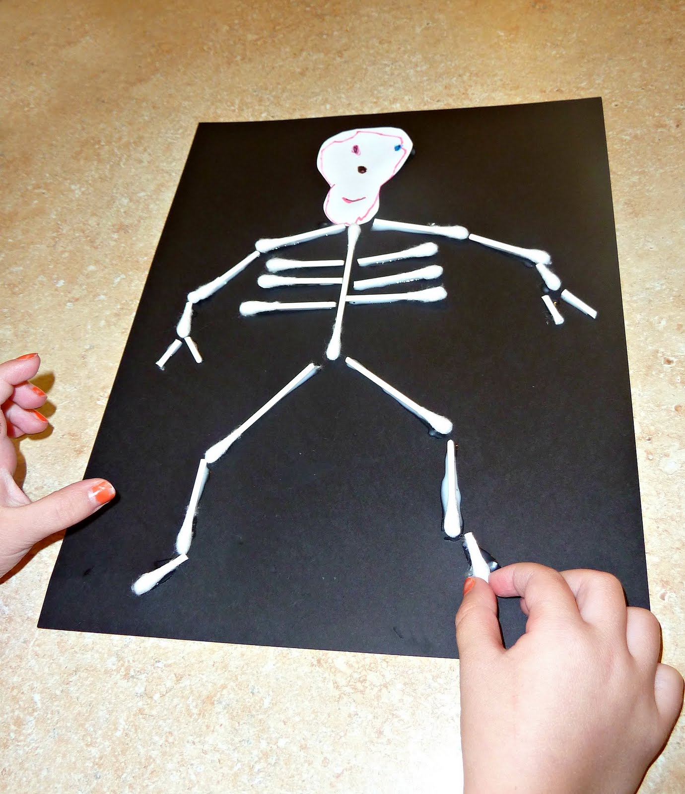 Karren's photography journal Cotton Swab Skeleton