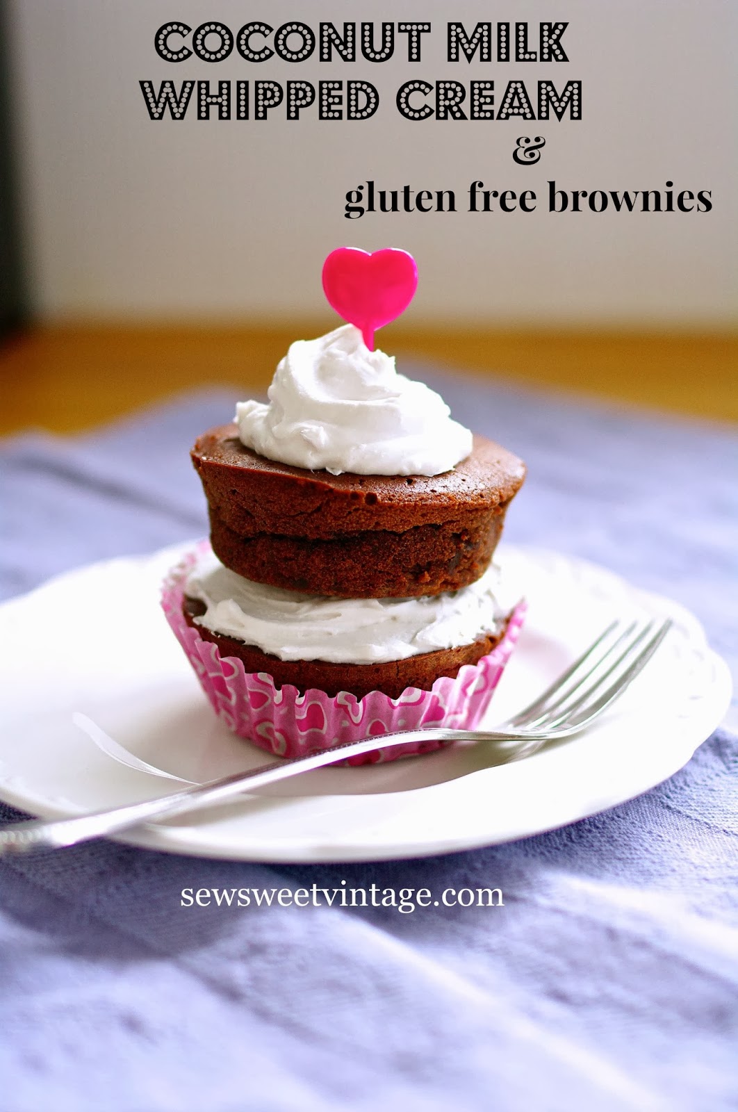 Sew Sweet Vintage gluten free coconut milk whipped cream