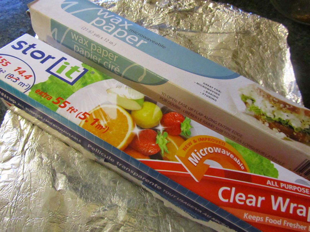 creative savv Waxed paper, plastic wrap and foil what to choose, what