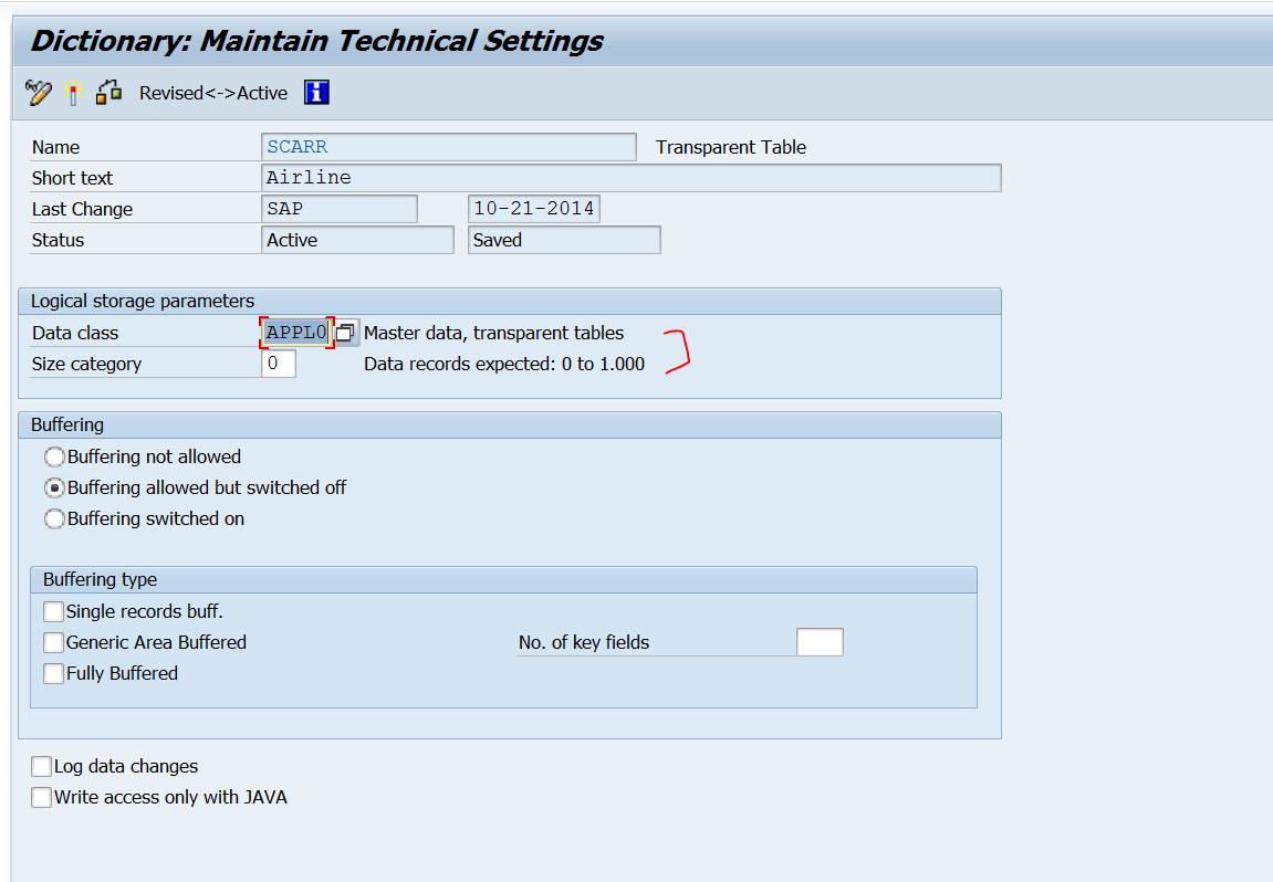 TECHSAP How to change Technical Settings of standard SAP Table?