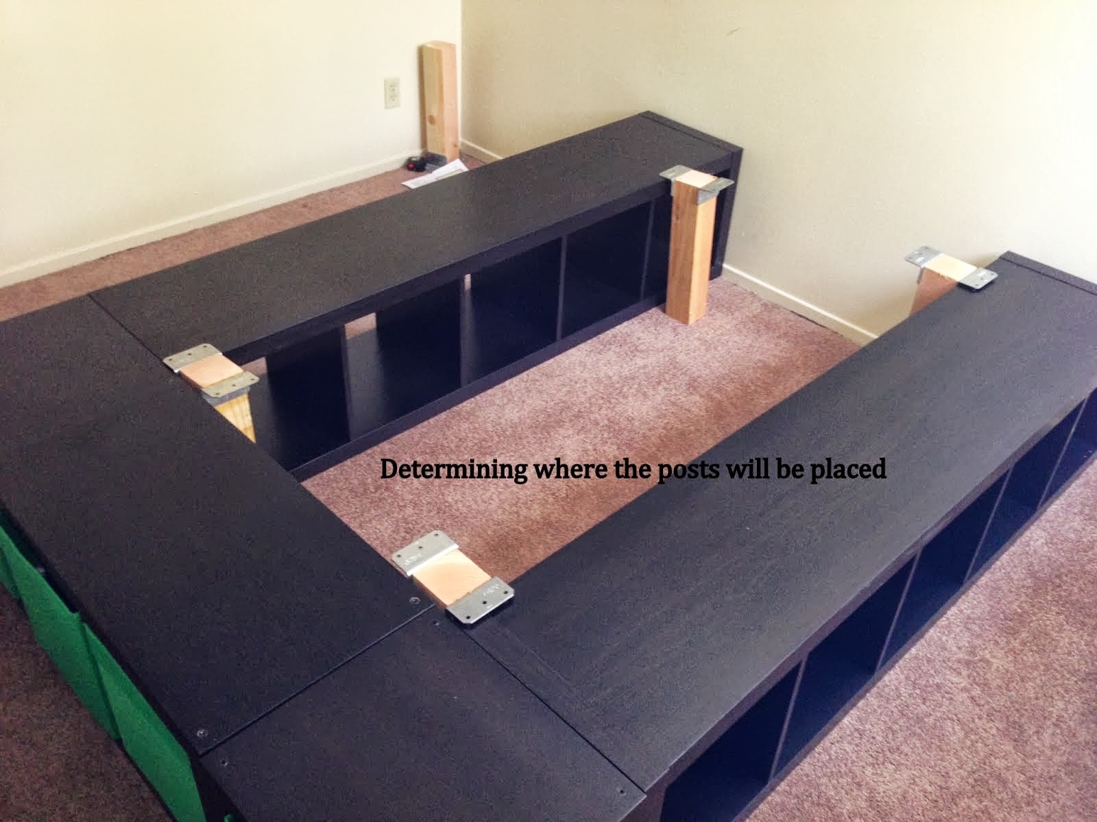 how to build a platform bed frame with headboard
