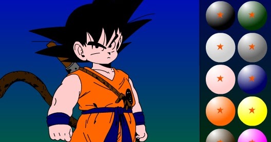 Juego para pintar dibujo de Goku ~ Dragón Ball Kai