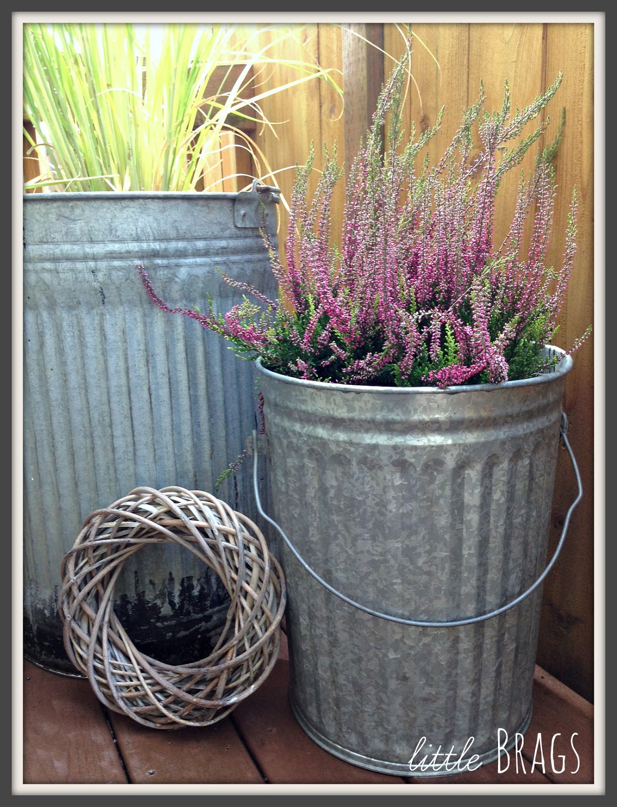 Little Brags Trash Can Planters