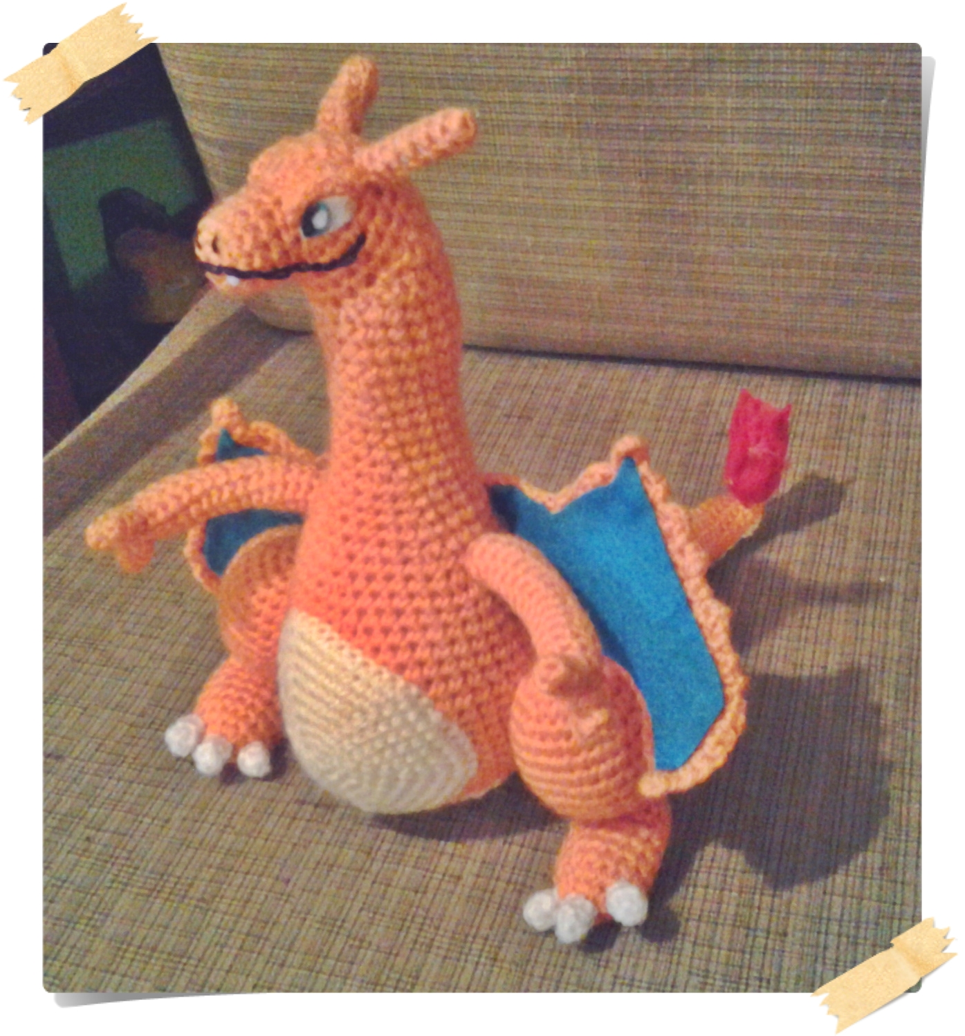 Hilando Ovillitos: Charizard Pokemon Amigurumi