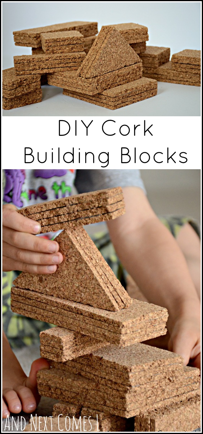 DIY Cork Building Blocks And Next Comes L