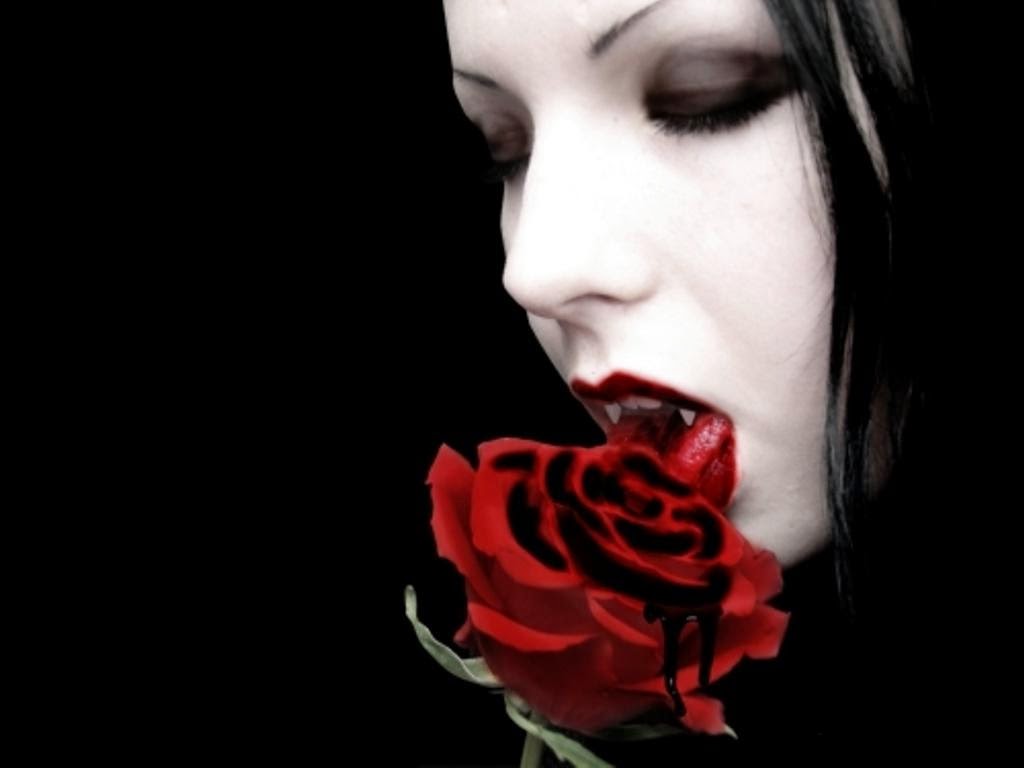 horror girl and roze with romantic mood horror girl and roze with romantic mood