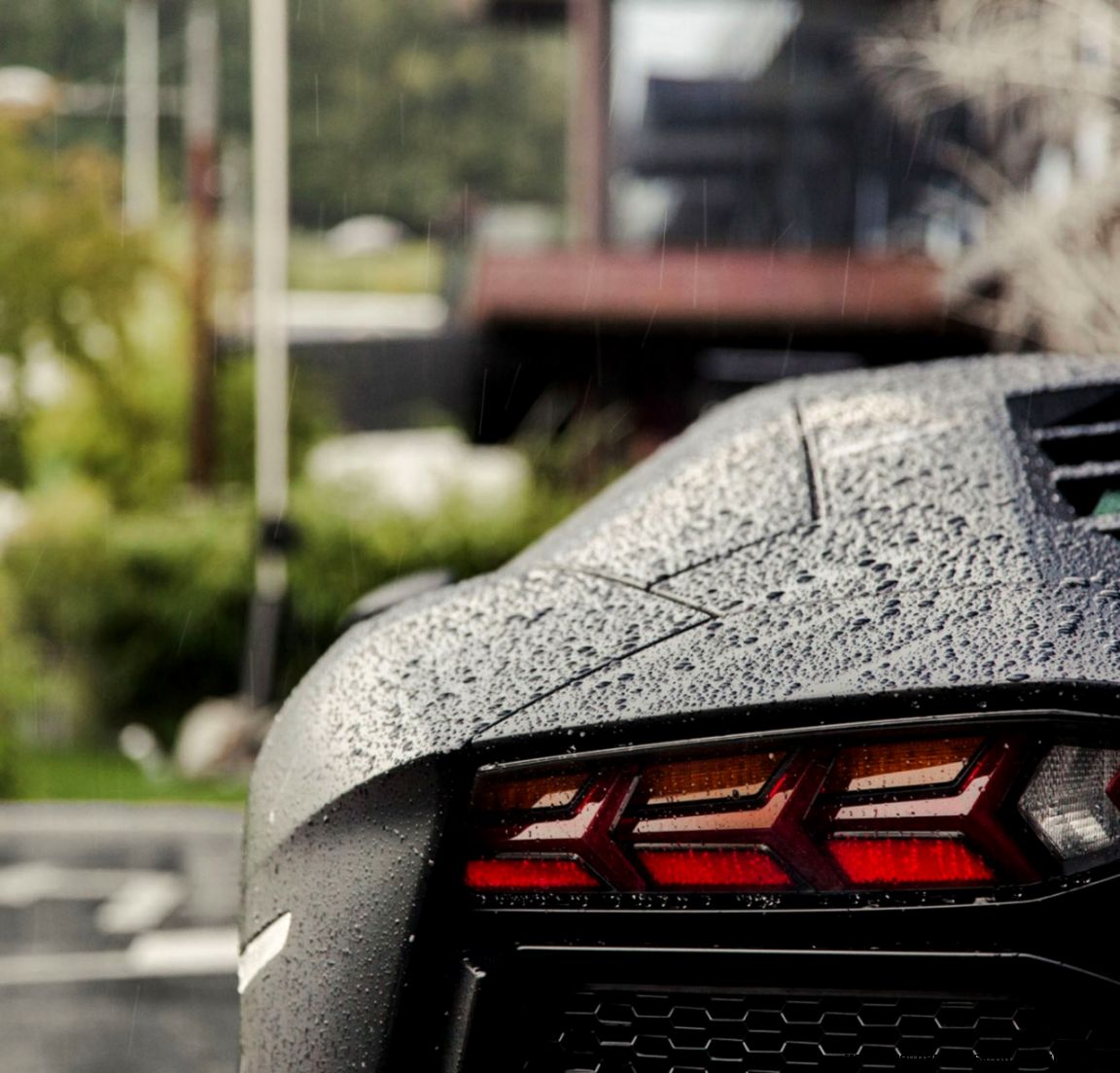 car lamborghini rear water drops rain hd wallpaper Wallpaper HD car lamborghini rear water drops rain hd wallpaper Wallpaper HD