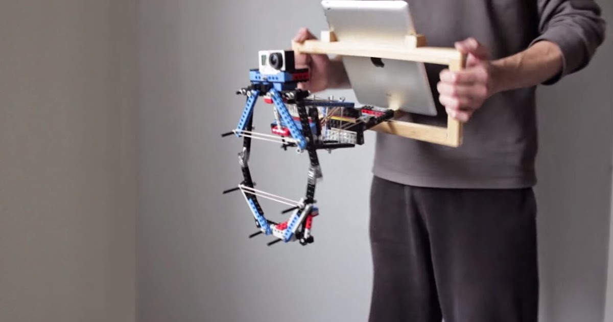DIY camera stabilizer for your GoPro Lego, tape, elastic bands and a