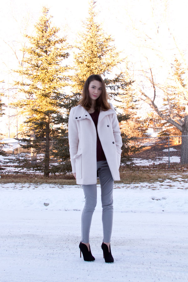 Zara Jacket, Trf, blush jacket, pink jacket, winter fashion, style, fashion blog, calgary fashion