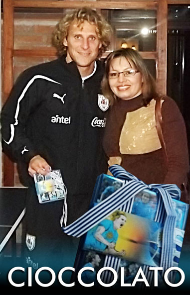 DIEGO FORLÁN recibió un Regalo!!!! hecho por CIOCCOLATO