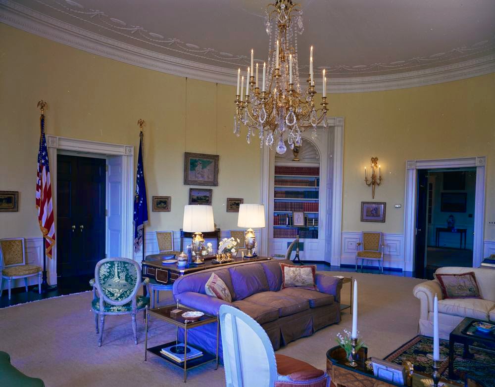 View of President John F. Kennedy’s Rooms, White House in 1962
