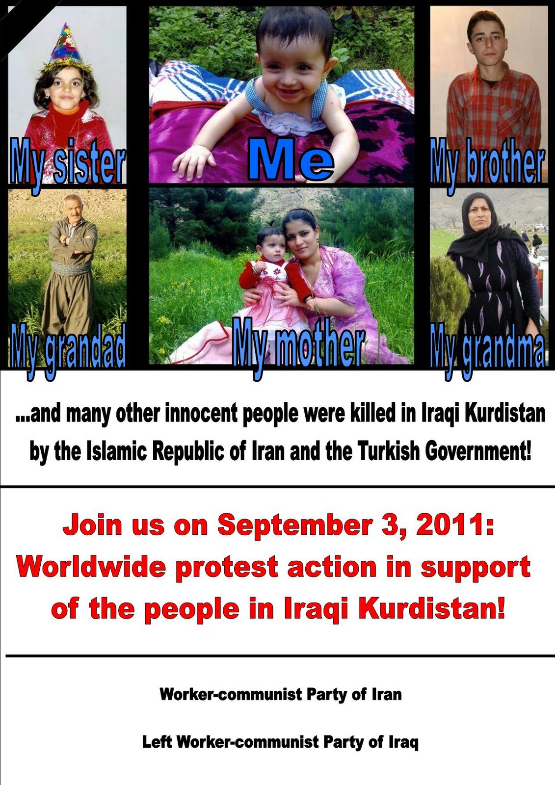 Worker-communist Party of Iran: 3 September, worldwide protest in