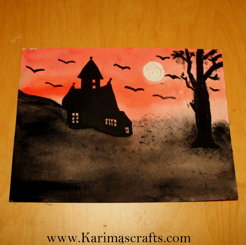 Karima's Crafts: Spooky Painting