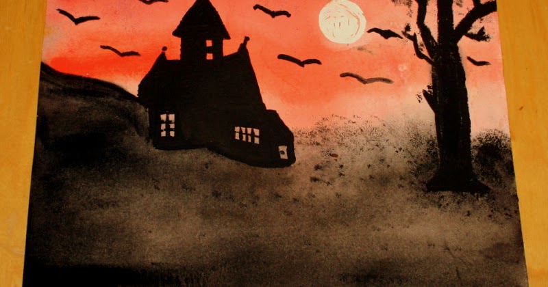 Karima's Crafts: Spooky Painting