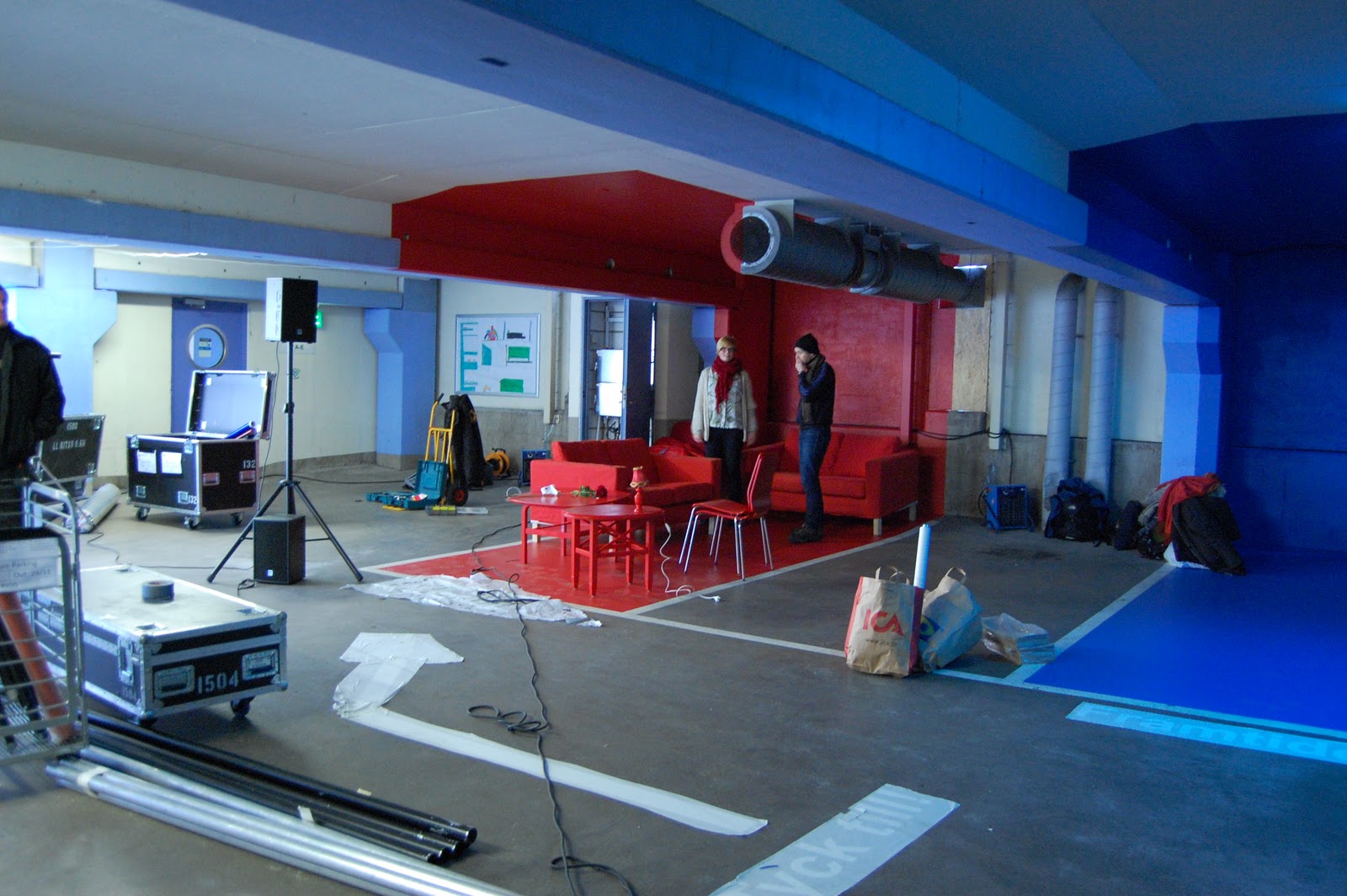 Marta Dell Anna Design Interior For Event In Parking Garage