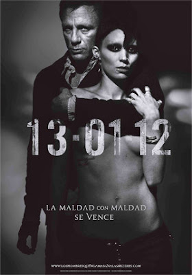 Cartel del remake de Millenium, de David Fincher, Los hombres que no amaban a las mujeres Cartel del remake de Millenium, de David Fincher, Los hombres que no amaban a las mujeres