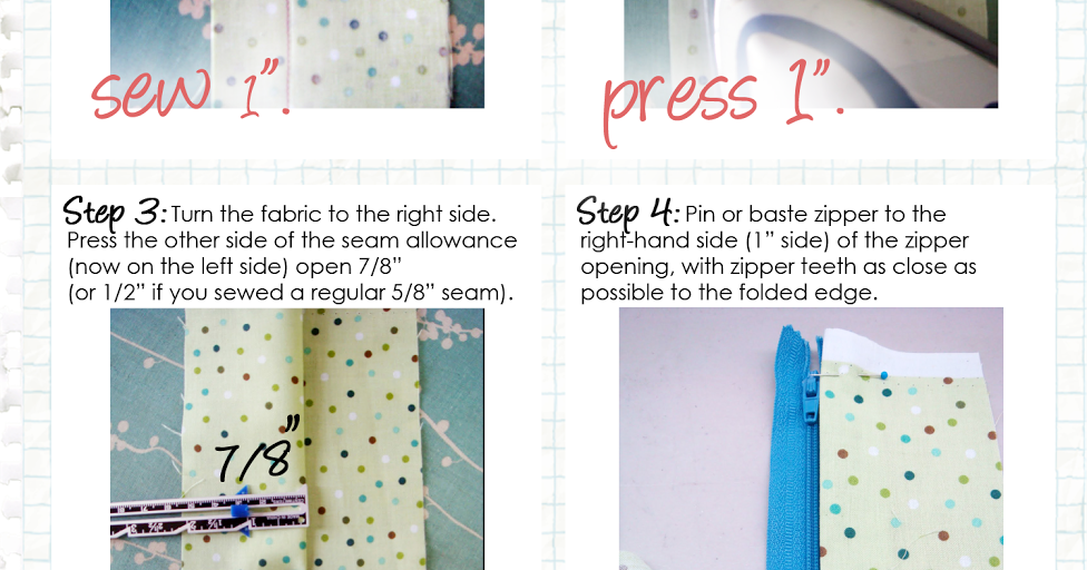 Made By Meg Lapped Zipper Tutorial