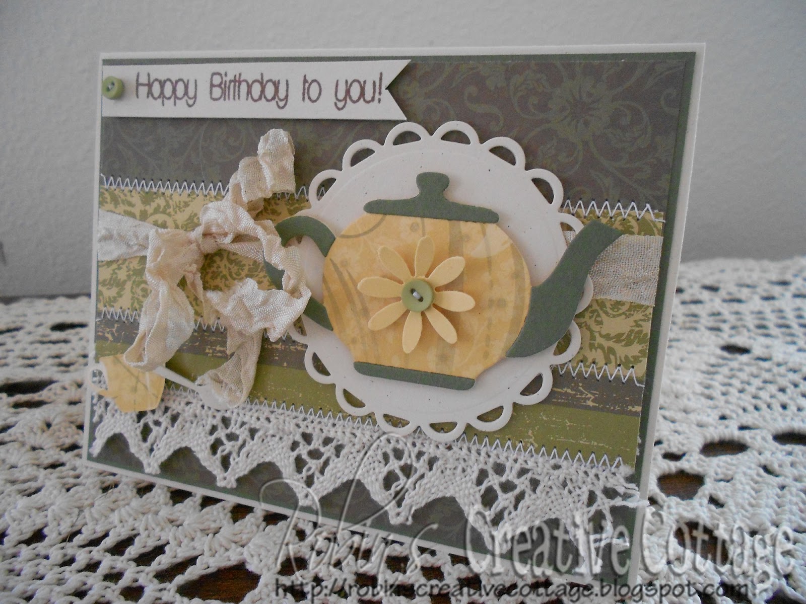 Robin's Creative Cottage Happy Birthday Teapot Cards