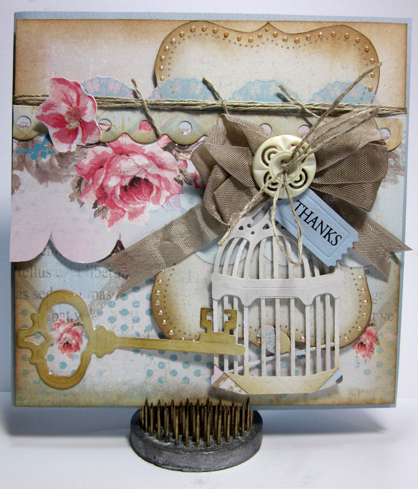 BEADZ Birdcage Card