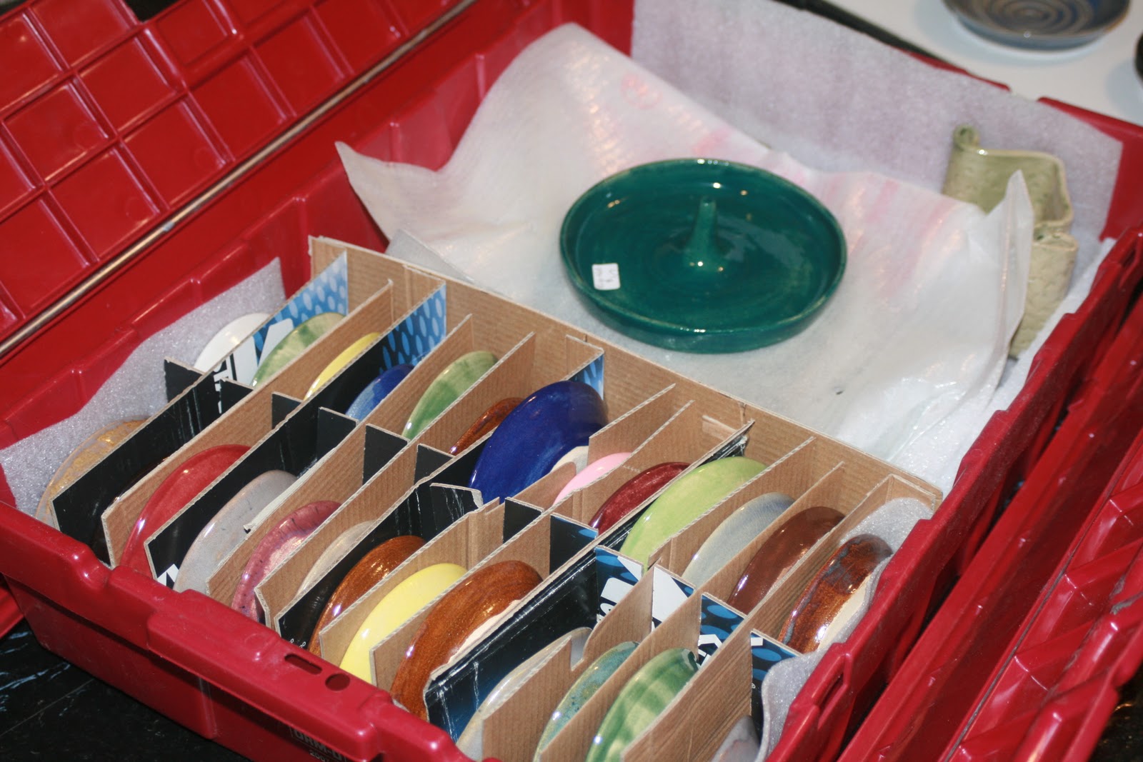 Thistle Bee Pottery Customized Pottery Packing for Craft Shows Small