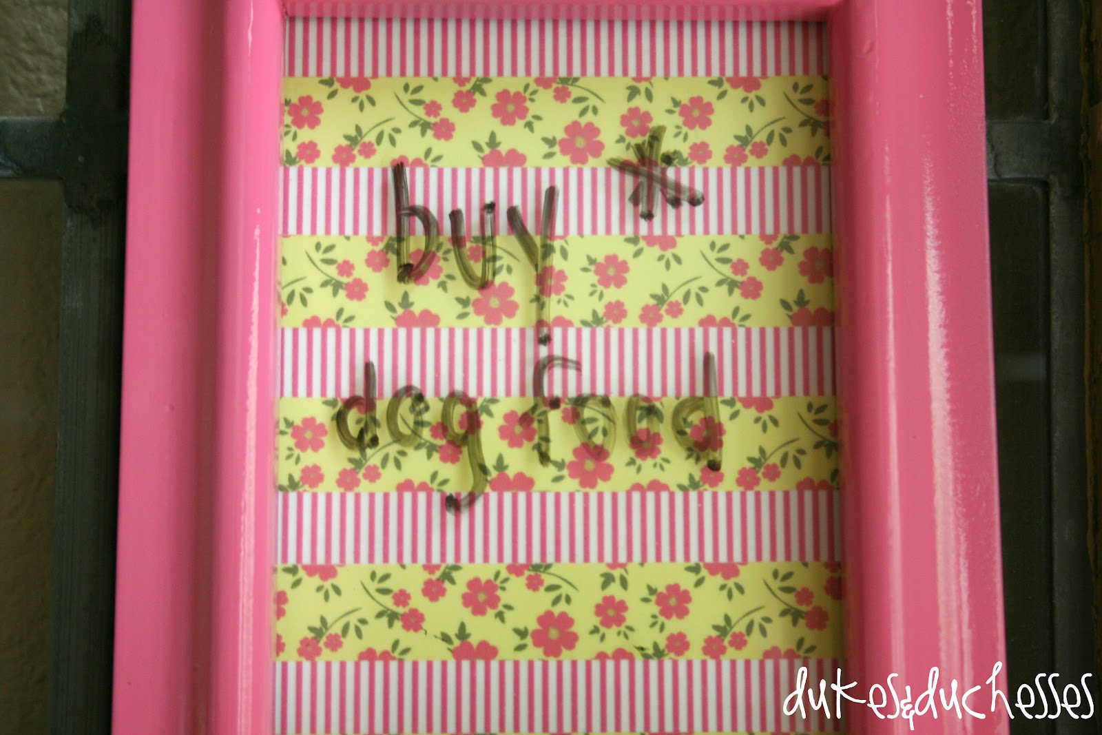 Washi Tape Dry Erase Board{Dukes and Duchesses} The CSI Project