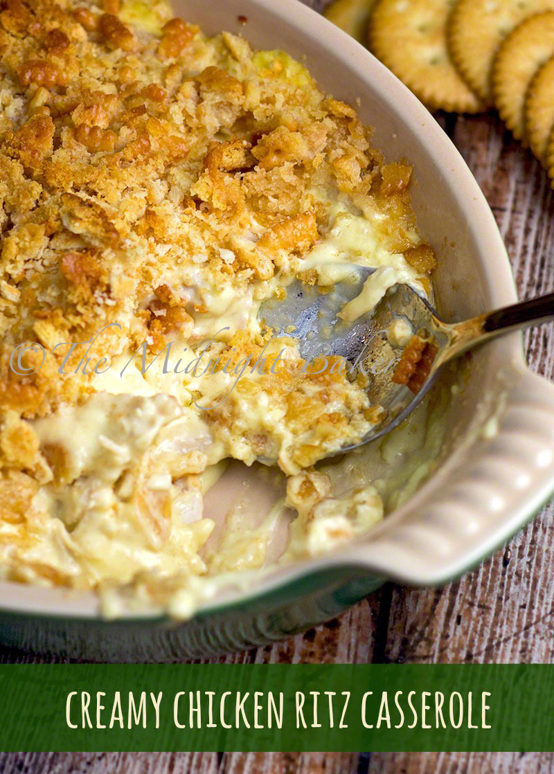 The Midnight Baker Creamy Chicken Ritz Casserole