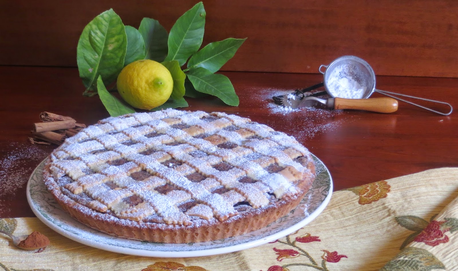 Crostata al limone di sicilia e crema di ricotta 