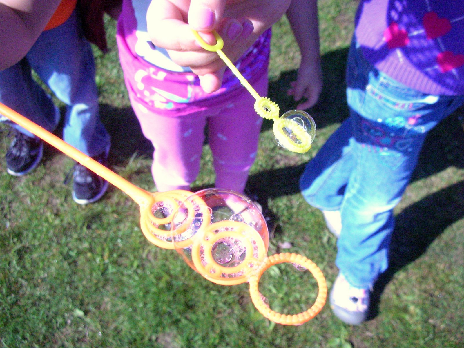 Kindergarten Kids Pop! Blowing Bubbles in Kindergarten