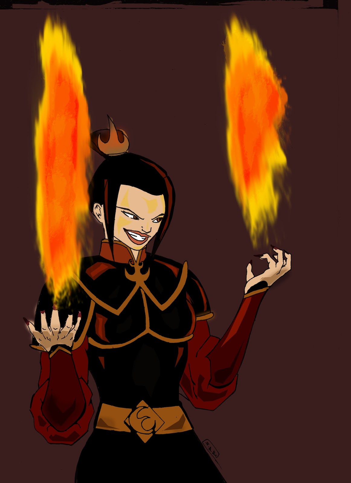this week i was given azula as part of the weekly drawing challenge