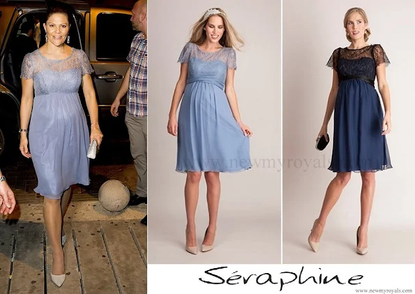 Crown Princess wore SERAPHINE Silk and Lace Special Occasion Dress – is available now in LUXE collection.