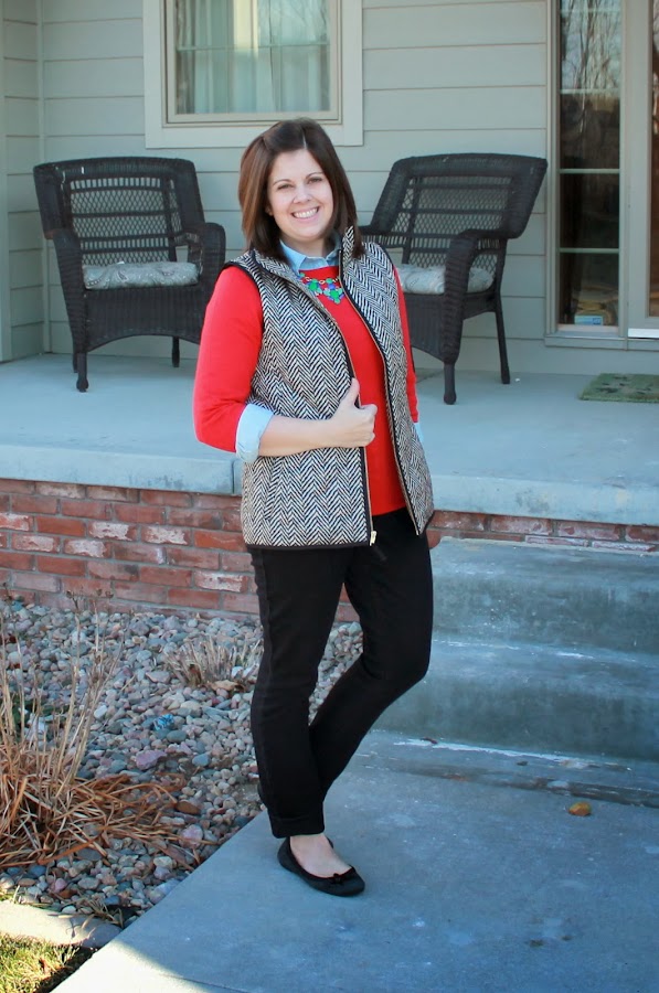 Clothed with Grace How to Wear A Herringbone Vest