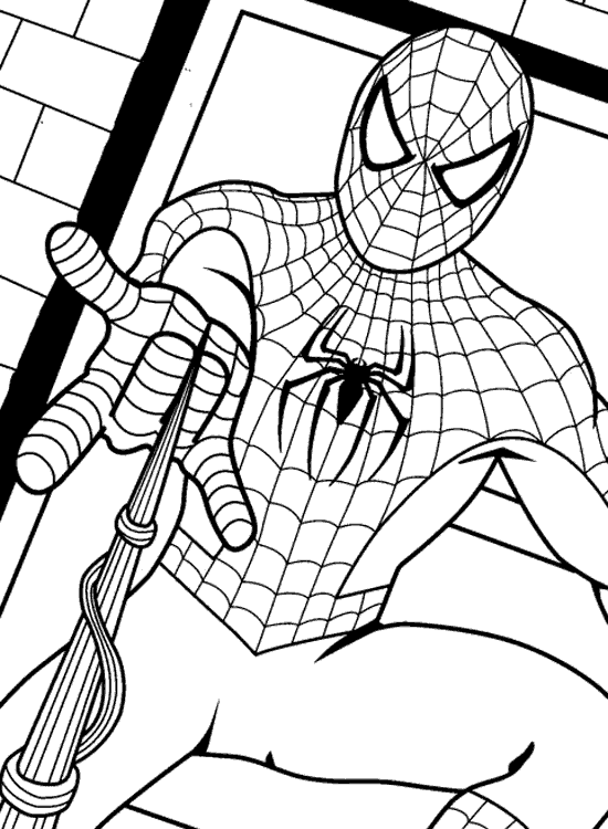 Desenhos para Colorir do Homem Aranha