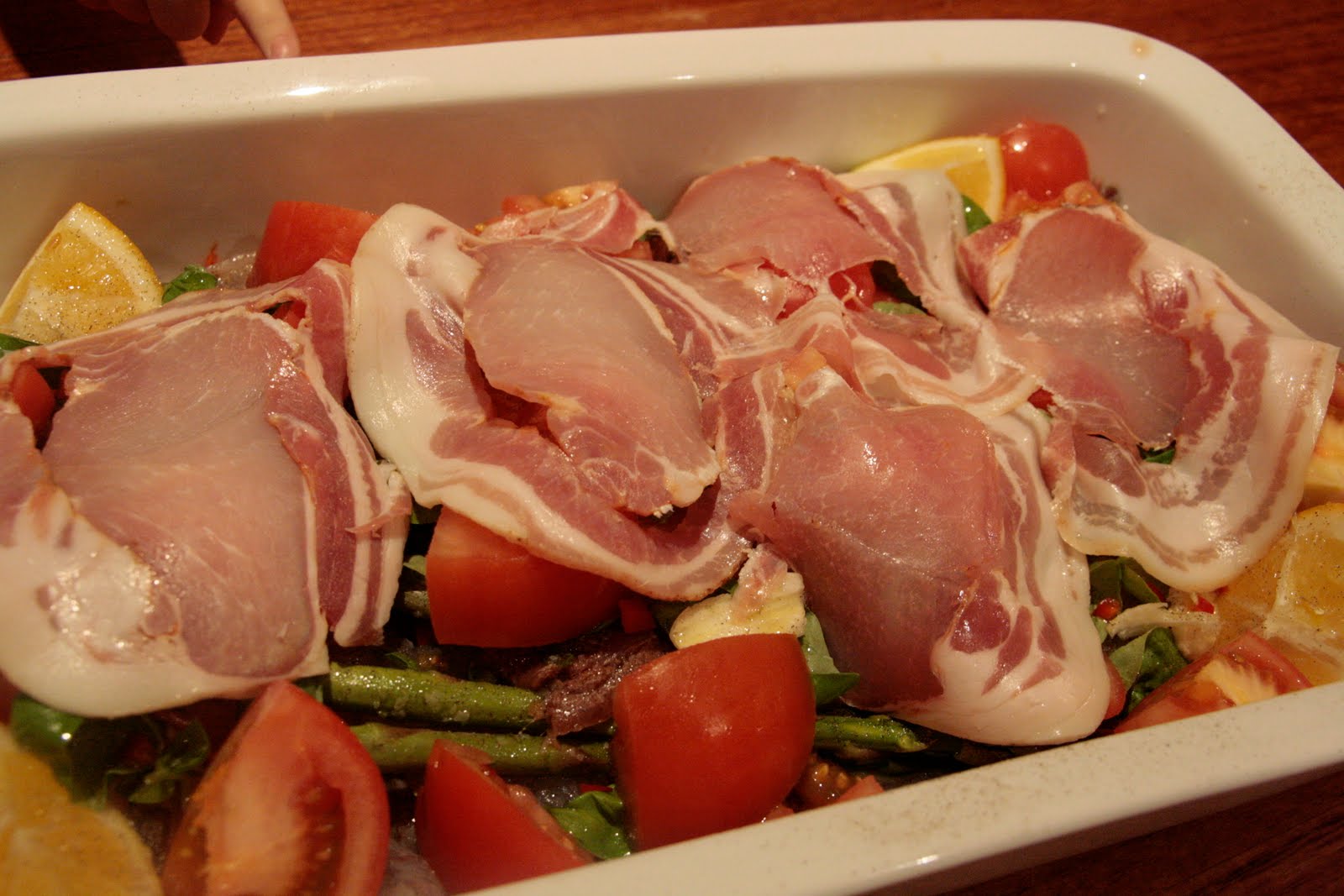 My Jamie Oliver Experiment Fish TrayBake, Jersey Royals, Salsa Verde