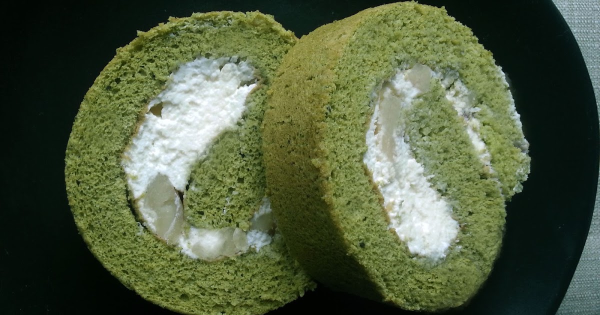 COOKING WITH JAPANESE GREEN TEA Green Tea Roll Cake
