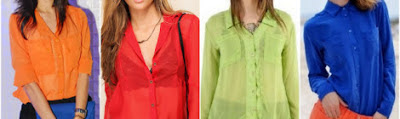 (2) Camisas Transparentes
