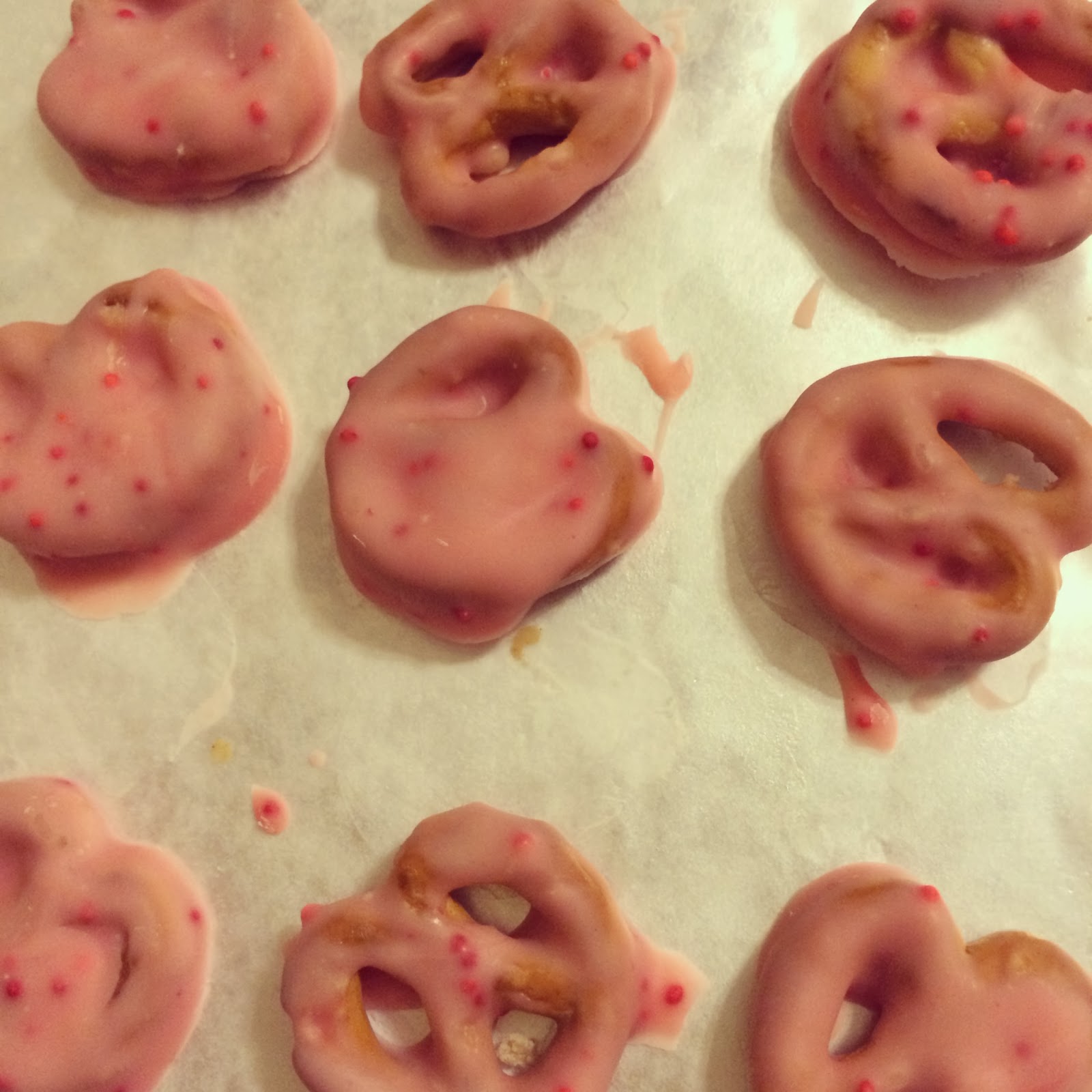 Little Cook in the Big City Candy Cane Hershey Kiss Coated Pretzels