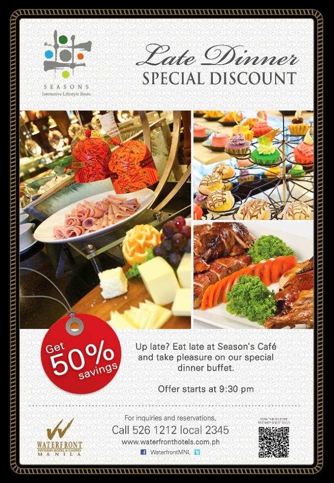 Manila Shopper Manila Pavilion Late Night Buffet Promo