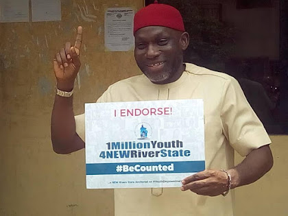 High Chief Tom Aliezi support #One_Million_Youths_For_New_Rivers_State.