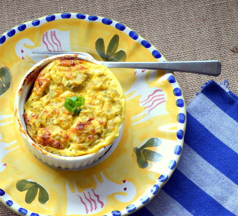 This is How I Cook Simply Baked Green Chili Scrambled Egg Souffle
