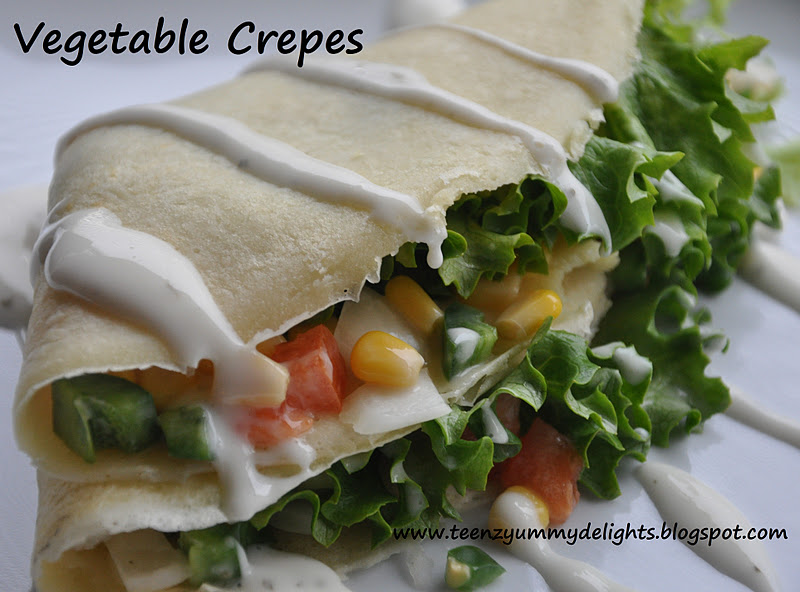 ♥ Yummy Delights ! Vegetable Crepes