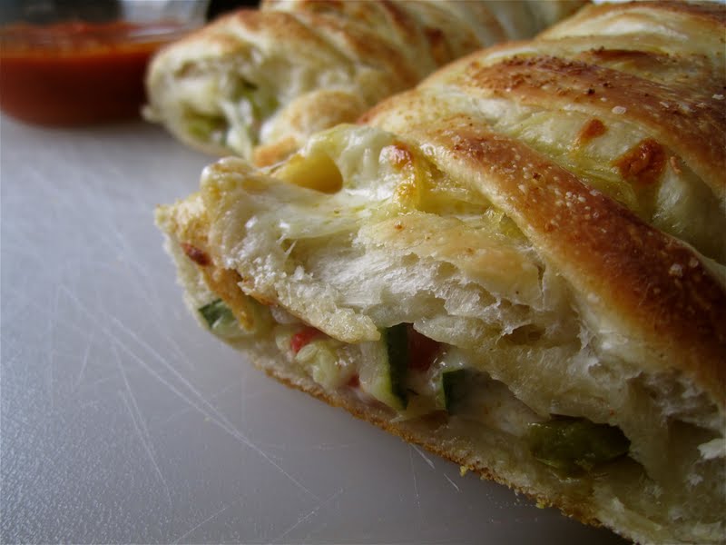 Stephanie Cooks Roasted Vegetable Stromboli