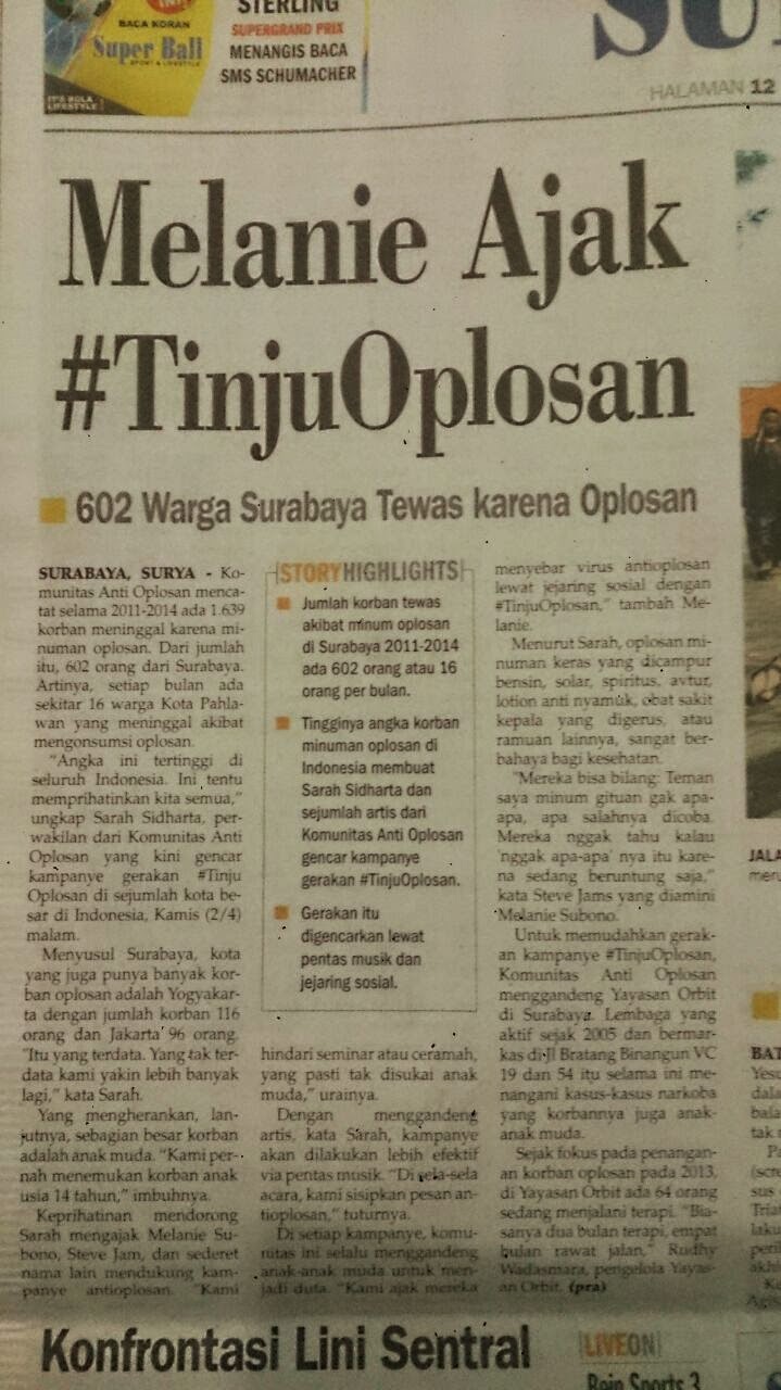 Melanie Ajak #tinjuoplosan