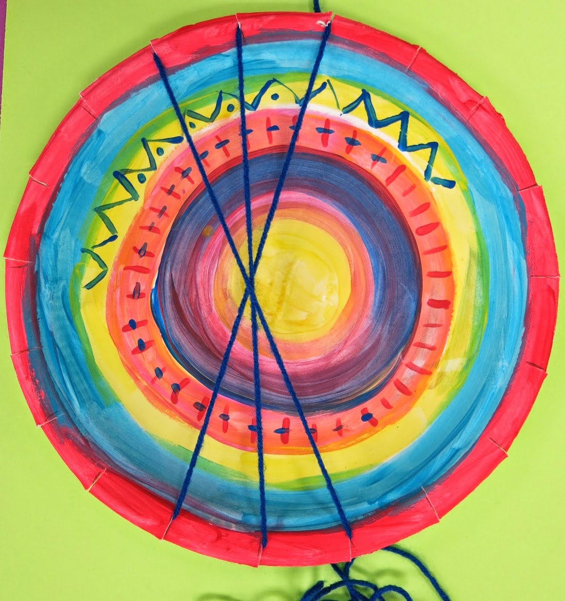 Cassie Stephens In the Art Room Circle Loom Weaving with Second Grade