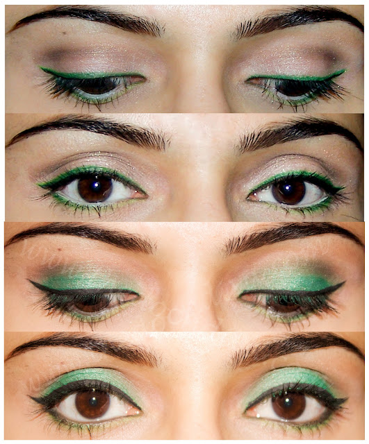 How to Wearable Green eyeliner and Green eyeshadow Look thedocndiva