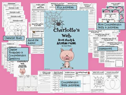 http://www.teacherspayteachers.com/Product/Charlottes-Web-Book-Study-Activities-Packet-232708