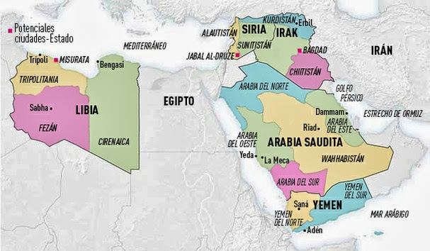IMÁGENES DE PALESTINA: ¿El futuro mapa de Oriente Medio? 5 Países