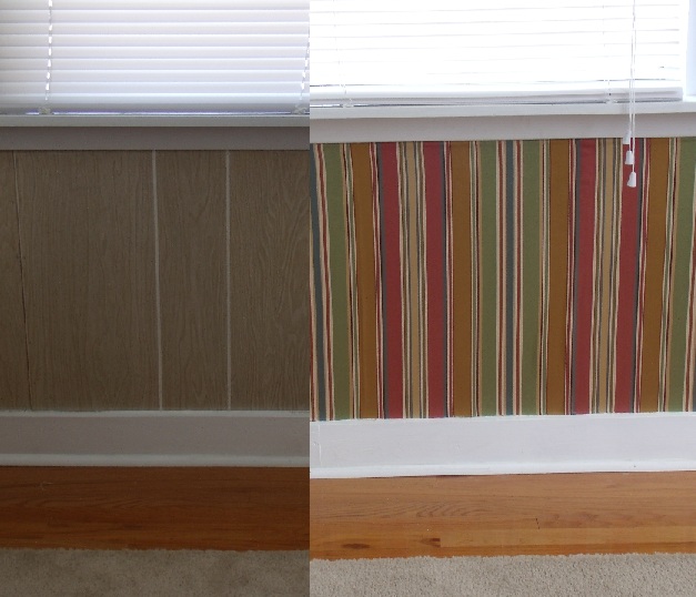 The Glass Family . . DIY Fabric WallCovering