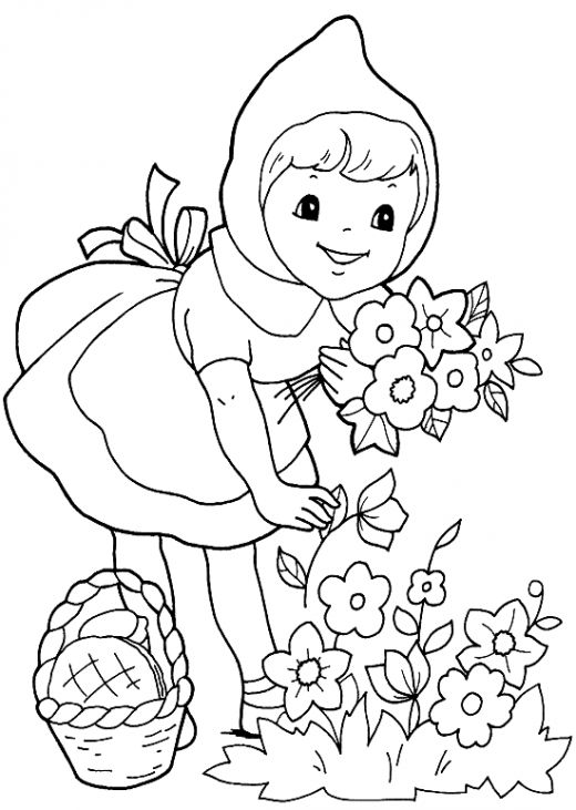 Fun Coloring Pages: Red Riding Hood Coloring Pages