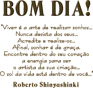 Bom dia...